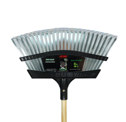 Astron - PRO-Leaf Rake with Wood Handle (*AVAILABLE FOR PICKUP ONLY*)