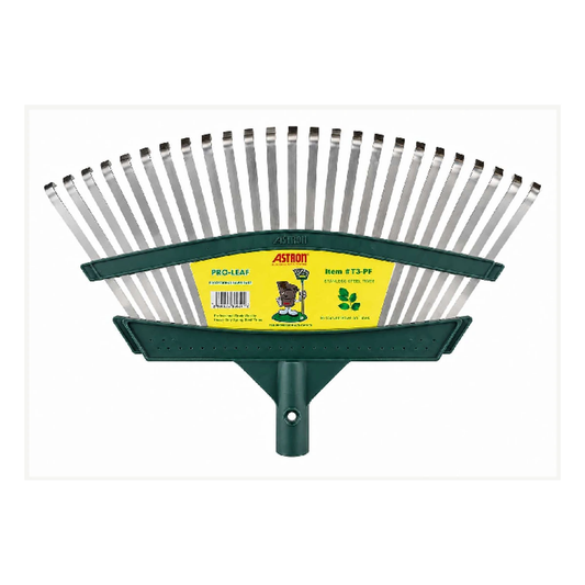 Astron T3-PF Poly/Stainless Steel Green Plastic Rake Head