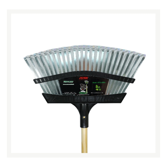 Astron T3-PWC Metal/Poly Carbon Rake with Wood Handle