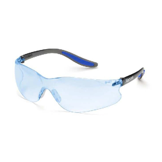 Elvex SG-14B Xenon Ice Blue Safety Glasses